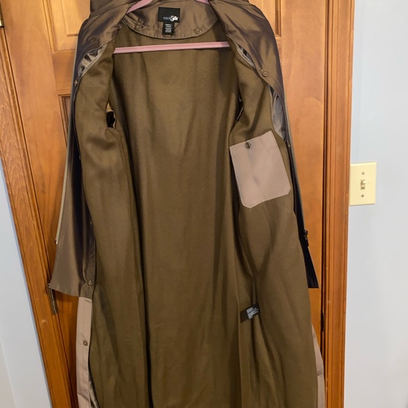 EAST 5TH - WOMEN'S LONG FULL ZIP & BUTTON TRENCH JACKET - SIZE Small - Picture 4 of 10